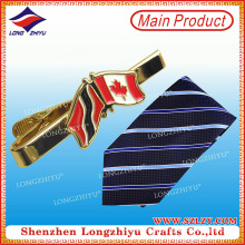 Moda Barato Personalizado Logotipo Nação Bandeira Gravata Pin Metal Tie Clip